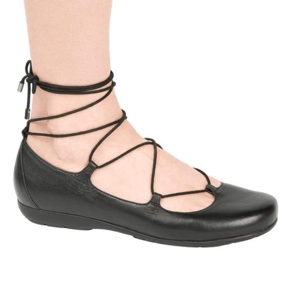 Abeo Tori Neutral Orthotic Lace Up Ballerina Shoes